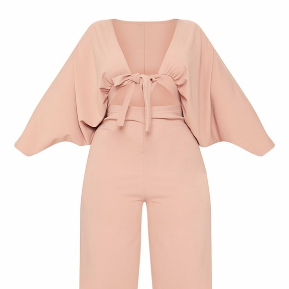 PrettyLittleThing Pants - Pretty Little Thing Plus Size Cut Out Jumpsuit